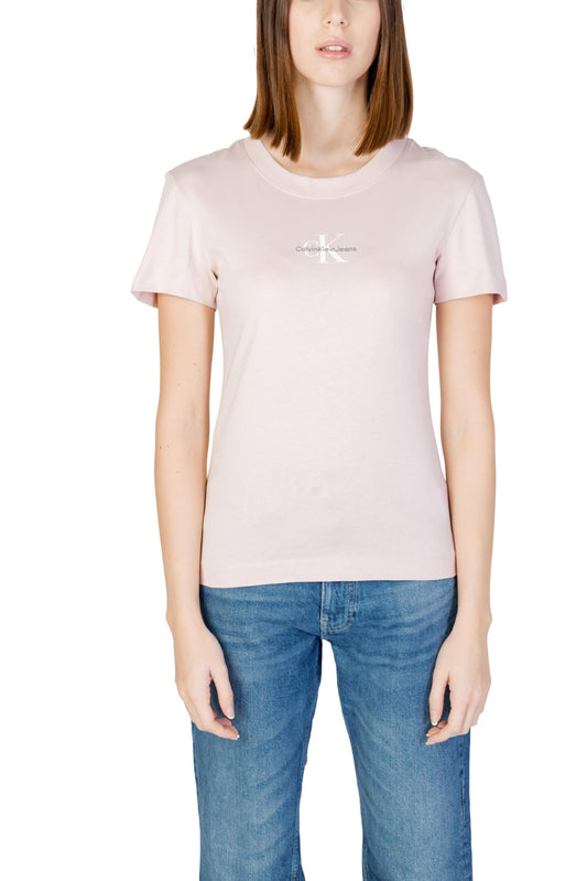 Marchio: Calvin Klein Jeans - Genere: Donna - Tipologia: T-shirt - Stagione: PriColore: rosa, Taglia: M