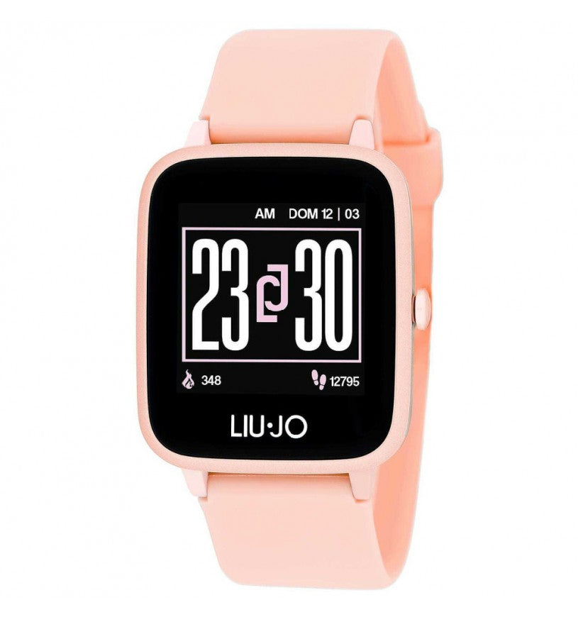 LIU JO SWLJ047 Donna 35x41mm Acciaio Silicone Nero Rosa SmartWatch Gps 5ATM