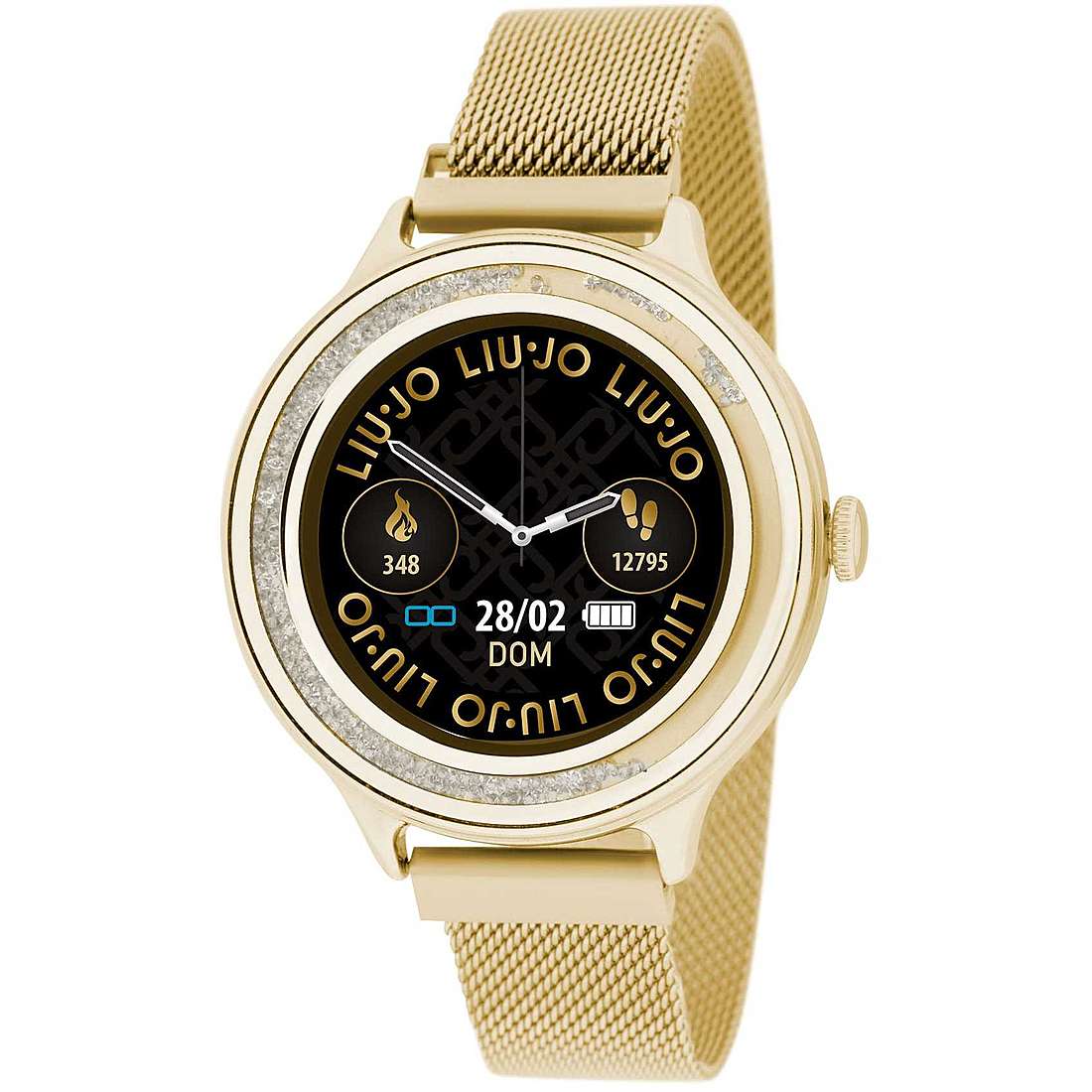 LIU JO SWLJ049 Donna 39mm Acciaio Acciaio Oro Oro SmartWatch