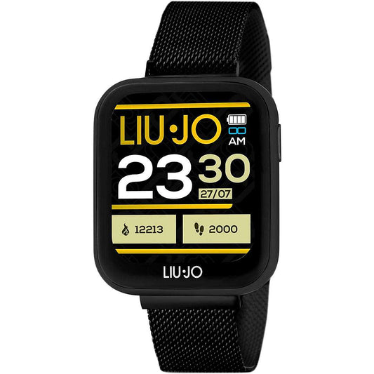 LIU JO SWLJ052 Unisex 42mm Acciaio Acciaio Nero Nero Smart Watch