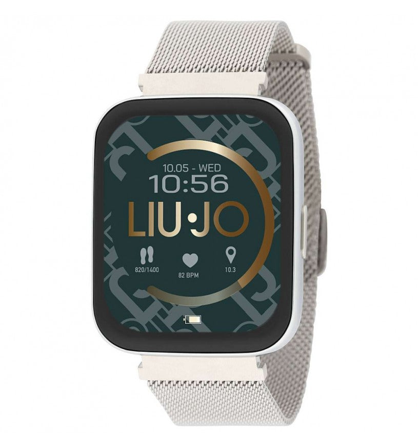 LIU JO SWLJ081 Unisex 36x44mm Acciaio Acciaio Silver Silver SmartWatch IP67