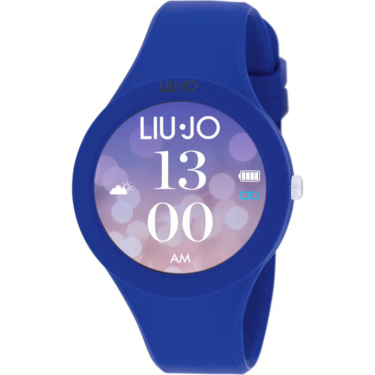 LIU JO SWLJ122 Donna 42mm Acciaio Silicone Blu Blu SmartWatch Voice IP67