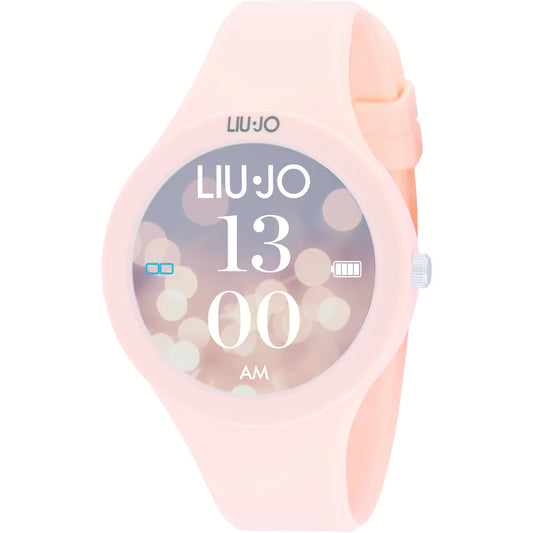 LIU JO SWLJ126 Donna 42mm Acciaio Silicone Crema Crema SmartWatch Voice IP67