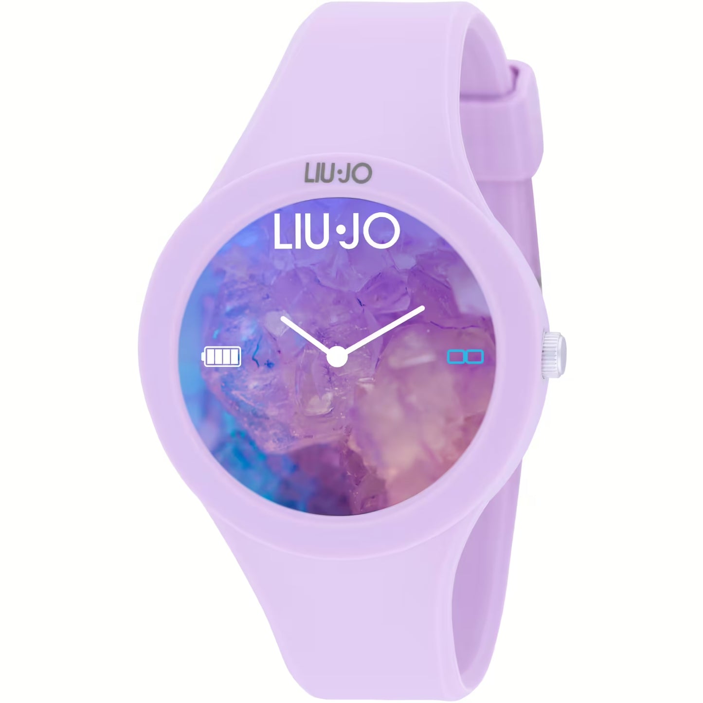 LIU JO SWLJ128 Donna 42mm Acciaio Silicone Viola Viola SmartWatch Voice IP67