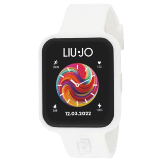 LIU JO SWLJ129 Unisex 37,5x44mm Silicone Silicone Bianco Bianco SmartWatch IP67