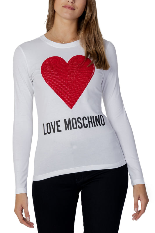 Marchio: Love Moschino - Genere: Donna - Tipologia: T-shirt - Stagione: Autunno/Colore: bianco, Taglia: 42