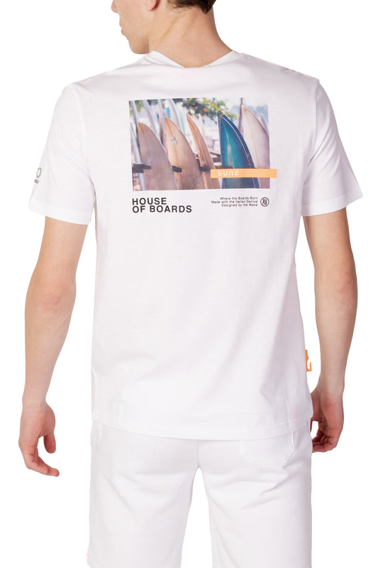 Marchio: Suns - Genere: Uomo - Tipologia: T-shirt - Stagione: Primavera/Estate -Colore: bianco, Taglia: L