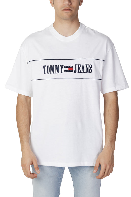 Marchio: Tommy Hilfiger Jeans - Genere: Uomo - Tipologia: T-shirt - Stagione: PrColore: bianco, Taglia: L