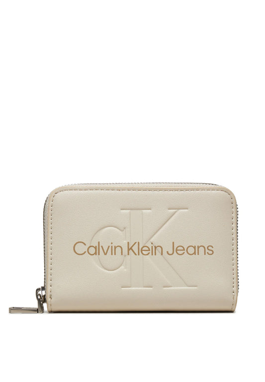 Marchio: Calvin Klein Jeans - Genere: Donna - Tipologia: Portafogli - Stagione: Colore: beige, Taglia: UNICA