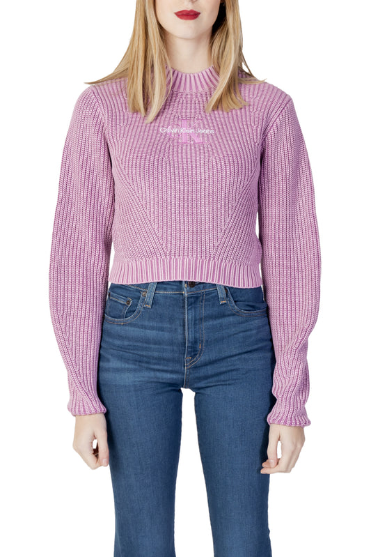 Marchio: Calvin Klein Jeans - Genere: Donna - Tipologia: Maglie - Stagione: PrimColore: lilla, Taglia: S